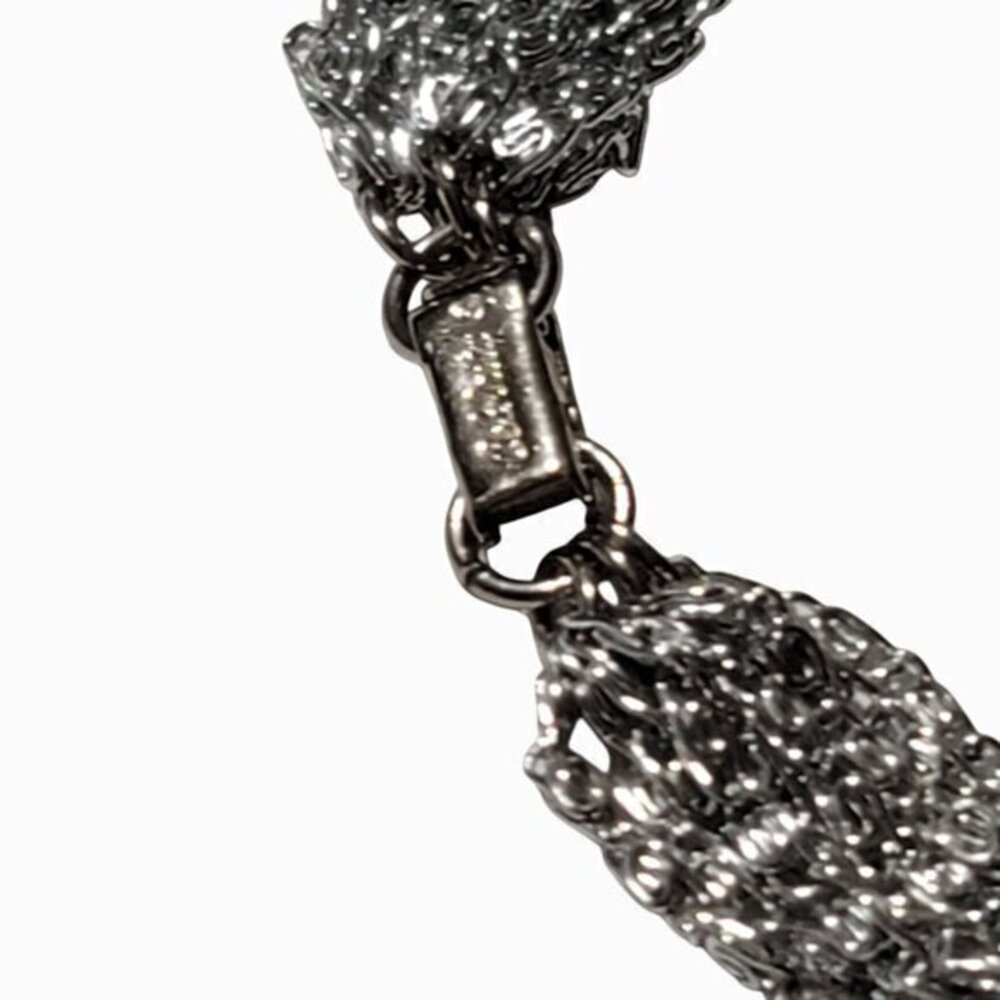 Vintage Celebrity Silver Tone Multi Chain Bracelet - Picture 5 of 8